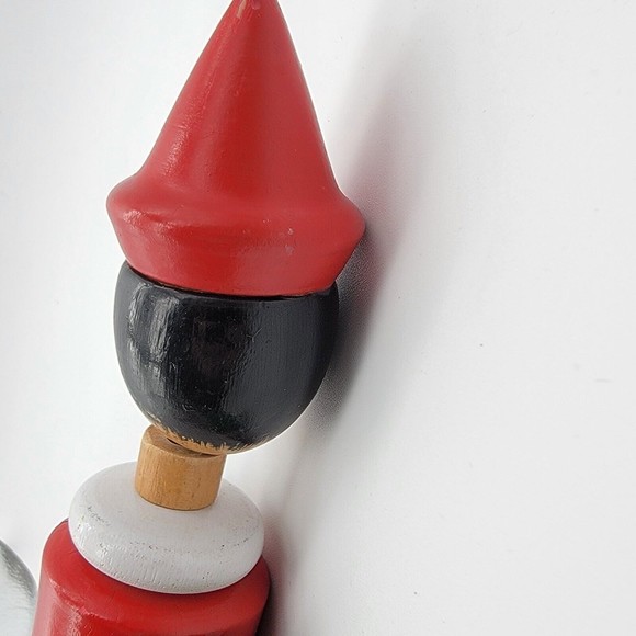 Vintage PINOCCHIO 13.5" Wooden String Joint Doll Toy Maestro Geppetto Antique - Picture 10 of 11